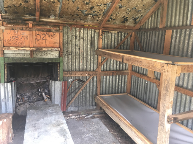 Camerons Hut near Harper Pass, Canterbury. A ‘basic’ hut (no fees for these older ones), built in the 1930s, with a certain rustic charm